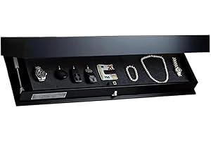 Auosxny Wandboard mit Geheimfach, Magicflap Designer Regal mit Geheimfach, Verstecktes Fach Möbel, für Wohnzimmer oder Büro (Schwarz)(Black)