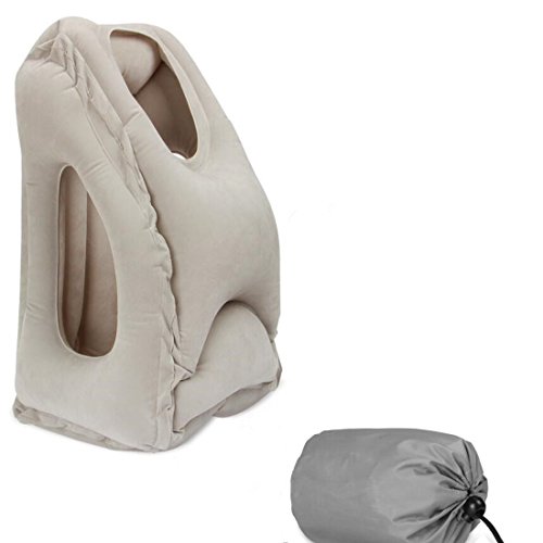 Preisvergleich Produktbild Shiney Aufblasbare Reisekissen, Aufblasbares Kissen Großes Nackenkissen mit voller Körper und Kopf Unterstützung für Flugzeuge, Busse, Züge, Portable Office Multifunktionale Reise Nap Pillow