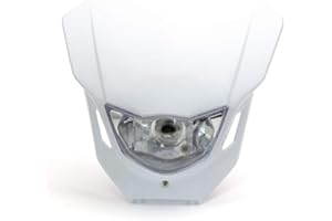 Alchemy Parts Motorbike Headlight - Supermoto & Streetfighter - White - 12V 35W