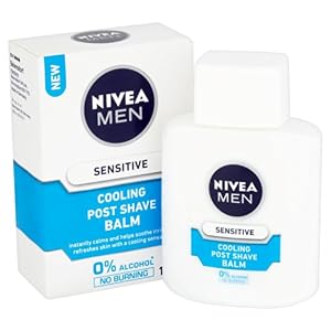 NIVEA Men Sensitive Cooling Post Shave Balm with Zero Percent Alcohol Pack of 6 (6 x 100ml) After Shave Balm for Men… - Image 2