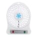 Produktbild LIMITA Tragbarer wiederaufladbarer LED-Lichtlüfter-Luftkühler Mini-Schreibtisch-USB-18650-Akku-Lüfter (Weiß)