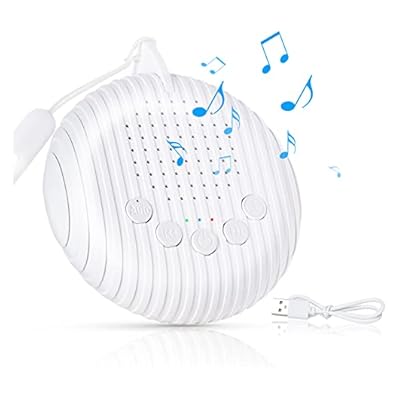 Uraqt White Noise Machine, 10 Soothing Nature Sounds Therapy Portable Sleep Sound Machine, Mini Sound Machine For Baby Kids Adults, Usb Rechargeable Baby Sleep Machine With 3 Timer Memory Functions