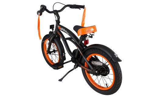 BIKESTAR® Premium Design Kinderfahrrad für coole Kids ab 4 Jahren ★ 16er Deluxe Cruiser Edition ★ Teuflisch Schwarz (matt) - 5