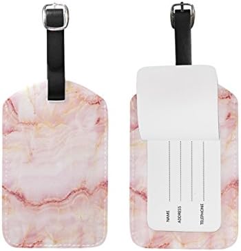 Jeansame Luggage Tags Suitcase Labels Travel Baggage Tag Abstract Marble Stone Striped Stripes Vintage