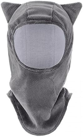 MayLily Premium | SUPERCAT Balaclava Cute &amp; Warm Winter Hat For Super Baby | 100% Bamboo/Minky | 4-5 Years Old | Antiallergic | Made In EU | Available In Many Colors (Graphite)