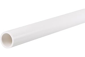 TOP-VIGOR PVC Rigid Round Tube, 16mm Inner Diameter, 20mm Outer Diameter, 0.65m Length, High Impact Resistance for DIY Decoration, Water Pipe, Aquarium, Aquarium, Craft, Decoration