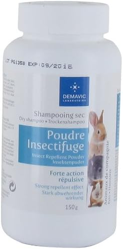 Demavic Laboratoire Insect Repellent Dry Shampoo for Rodents, 150 g