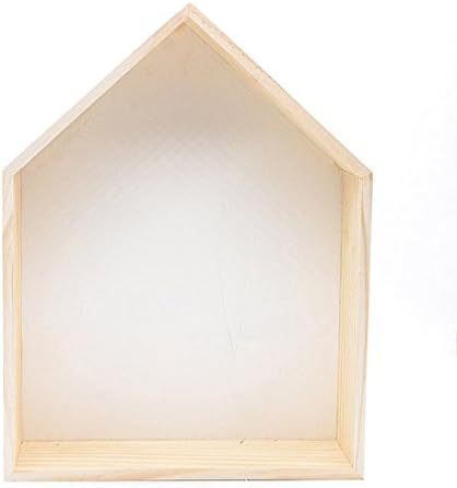 YTHXMXSZ Lovely Cute Small Wood House DIY Home Storage Case Holder Box For Kids Bedroom£¨White£©