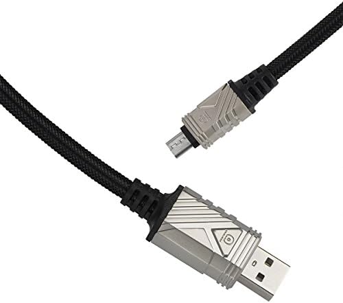 Micro USB Cable DETHINTON [1M] 20AWG Zinc alloy High Speed Samsung Charger Lead LIFETIME WARRANTY Nylon Braided Android Charger for Samsung, Nexus, Kindle, HTC, LG, Sony, PS4 and more-Black