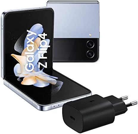 SAMSUNG Galaxy Z Flip4 Smartphone 5G, Sbloccato, Sim Free Android, Pieghevole 256GB, Blu (Light Blue), 2022