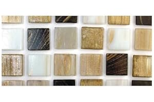 Rayher Artdecor Deluxe tesselles mosaïque 2x2cm 160pcs, 500g nature, 1453431