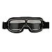 Produktbild Schwarz Rahmen Retro Motorrad Helm Brillen Schutzbrillen UV Schutz für Sport Outdoor Skifahren Snowboard - Silber Glas