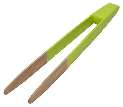 Pebbly NBA033 Pince à Toast en Bambou Vert
