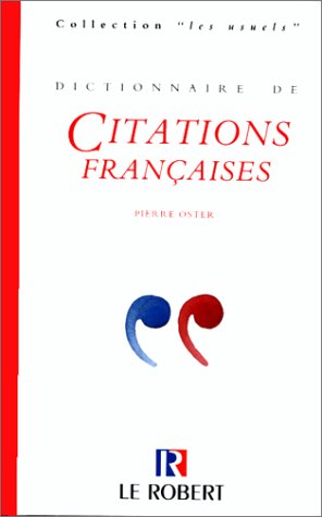 couverture de : Dictionnaire de citations fran&ccedil;aises