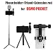 Produktbild Linghuang Aluminium Handheld Halterung + Stativ + Verlängerungsstange für DJI Osmo Pocket Zubehör Gimbal Stabilizer Holder Set, mit Cold Shoe Interface & 1/4" Schraubenloch