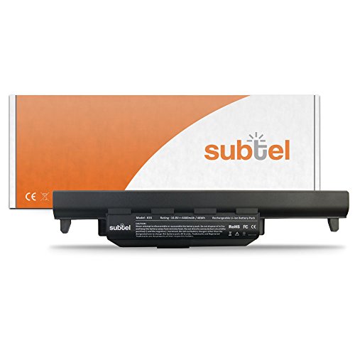 subtel® Akku für Asus F75 A55 K55 X75 F55 R500 X55 R700 R704 K75 P55 R503 A45 A75 A85 E45 E55 F45 K45 P45 Pro45 Pro55 Q500 Q506 Q56 R400 R403 R506 U57 X45 series - 4400mAh Ersatzakku ASUS A32-K55 A33-K55 A41-K55