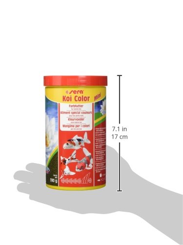 sera 07052 KOI Color Mini 1000 ml (2 mm) das Farbfutter für die optimale Farbentwicklung von Koi bis 12 cm - 5