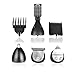 Pritech 6-en-1 Trousse de toilette pour hommes Full Size Trimmer, tondeuse nez, barbe, Shaver (Golden)