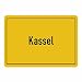 Produktbild Mousepad Ortsschild Kassel schwarz