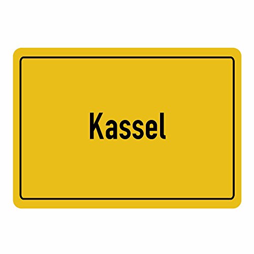 Preisvergleich Produktbild Mousepad Ortsschild Kassel schwarz