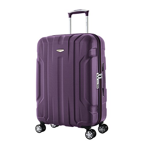 EMINENT X-TEC Maleta Mediana Ultra Ligera | Maleta Viaje Flexible 4 Ruedas y 360° | 66x46x28 cm 70L| Policarbonato Rígido, Cadena TSA & Manija Telescópica | Diseño Intemporal
