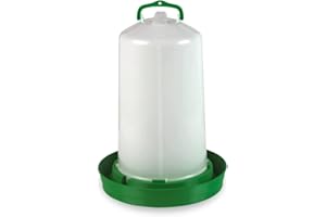 Sanibird Bebedero Premium Gallivas y Aves de Corral. 12 litros. con Tapón Verde
