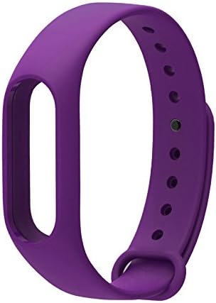 Yincol Smart Mi band 2 Replacement Bracelet Wrist Strap + Screen Protective Film Sets for Xiaomi Mi Band 2 Smartband Fitness Activity Tracker (Purple)