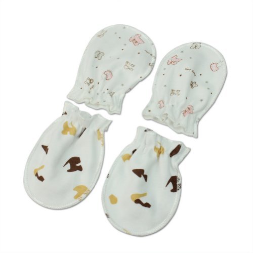 Preisvergleich Produktbild RHX Antikratz-Fäustlinge für Babys, Unisex, 2 Paar