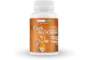 ‎HEALTHY FUSION Healthy Fusion, Carb BLOCKER | Leistungsstarker Fett- & Kohlenhydratblocker | Mit Sugarlock, Kakao, Orange & Zichorie | Unterstützt Diät & Gewichtsmanagement | 60 Kapseln