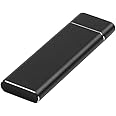 HELEMIY 1TB Type-C Mobile Solid State Drive Portable USB3.1 Interface SSD Shockproof Aluminum Alloy Solid State Drive Black