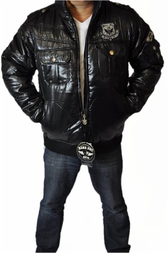 Herren Jacke in Schwarz American Streetwear, L