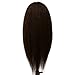 Neverland 23 inch Long 100% Hair Practice Mannequin Manikin Training Head with Clamp Medium Brown UK Stock