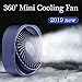 Produktbild 2019 Neue 360 ° Usb Fan Cooler Cooler Cooling Mini Fan Portable 3 Speed Super Mute Cooler Für Office Cool Fans Car Home Notebook Laptop,Handventilator Batteriebetrieben,Mini Tragbar Wiederaufladbar