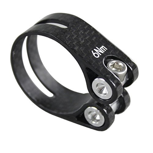 ICAN Carbon Sattelklemme 34,9 mm/31,8 mm für 31,6 mm/27,2 mm Sitz Post 15 mm Höhe - 2