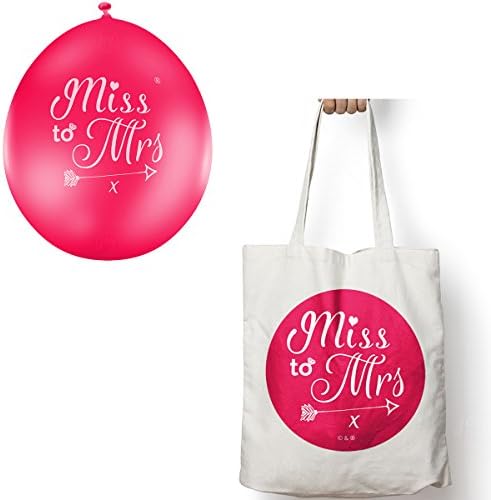 Miss to Mrs ® Hen Do Party Balloons (Sophisticated Classy Bride Quality) JC1070