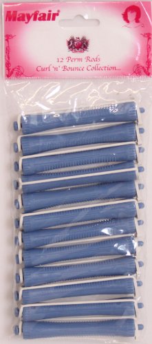 Mayfair Professional Wave Perm Rods- L. Blue (12pcs)