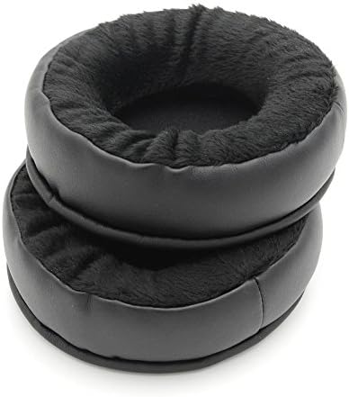 YunYiYiBlack Replacement Earpads Pillow Ear Pads Foam Cushion Cover Repair Parts Compatible with Superlux HD668B HD681 HD681B HD662 Headphones (Velour)
