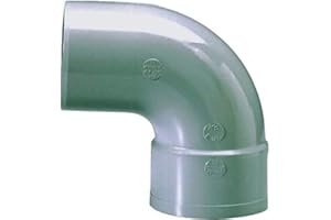 Raccord PVC gris coudé 87°30 Ø 63 mm Simple emboîture Girpi