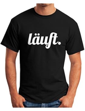 cooles lustiges Herren T-Shirt - läuft - Fun-Shirt Moonworks®