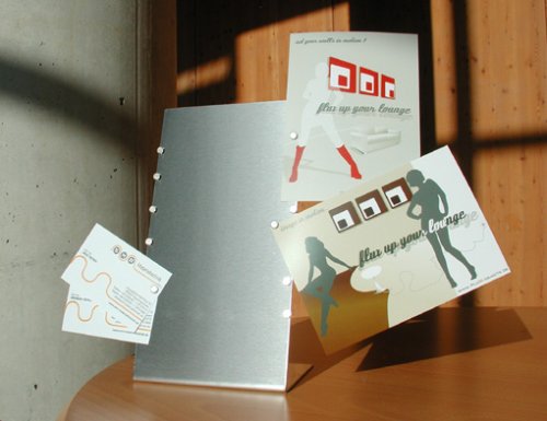 FLUX-objects Design, Schreibtisch-Pinnwand aus Edelstahl - 2