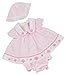Premature Girls Baby Light Pink Spotted Rose Dress Knickers Premature (5/8 LBS -Premature)