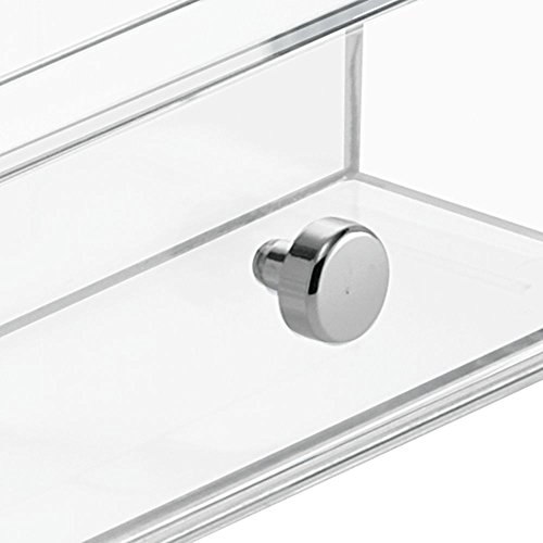 InterDesign Clarity Kosmetik-Organizer Ablage für Waschtisch Schrank zum Aufbewahren von Makeup, Kosmetika – 3 Schubladen, Durchsichtig - 5