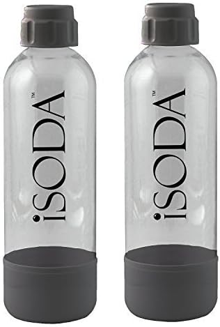 iSoda 001-02-2X Drinkmate Bottle , 1 L, Black by iSODA