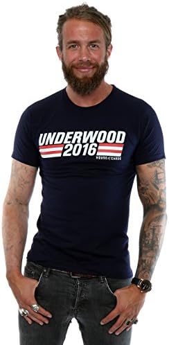 House Of Cards Men's Underwood 2016 Campaign T-Shirt XXX-Large Deep Navy