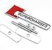 Price comparison product image 1pc SUPERCHARGED Emblem Auto Car Front Intake Grille Badge Metal For Land Rover (Red)