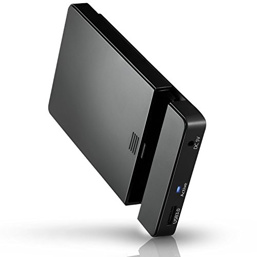 CSL – USB 3.0 Festplattengehäuse 2,5″ extern | UASP und SATA3 | für 9.5mm 7mm SATA I/II/III, SSD, HDD | USB 3.0 (5 GBit/s) inkl. UASP Mode (USB 3.0 Booster) | Werkzeuglose HDD Installation für PC / Mac / Notebook - 2