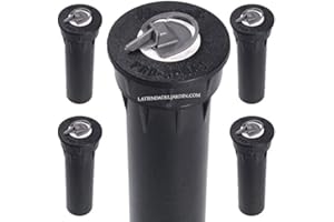 SUINGA 5 stück Hunter Pro Spray-04 Gartenbewässerungsverteiler, Höhe 10 cm, ohne Bewässerungsdüse, Schwarz