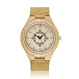 Massivholz Uhr FüR MäNner Armbanduhren Minimalistisches Design Original MäNner Holz Bambus Uhr Gravieren MäNnliche Armbanduhr Homme Design 10