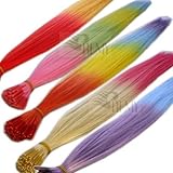 Tolle Farbakzente und schonende Farbeffekte mit den bunten Strähnen bringt dauerhaften Farbspaß in Ihr Haar. Bei Kurzhaarfrisuren und Ponys ist der Trend sehr beliebt. Zum Anbringen und Entfernen der Strähnen benötigen Sie eine Bondingzange.