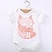 Cute Newborn Toddler Baby Boys Girls Fox Romper Jumpsuit Outfits Clothes 0-18M (0-6 Months, White)